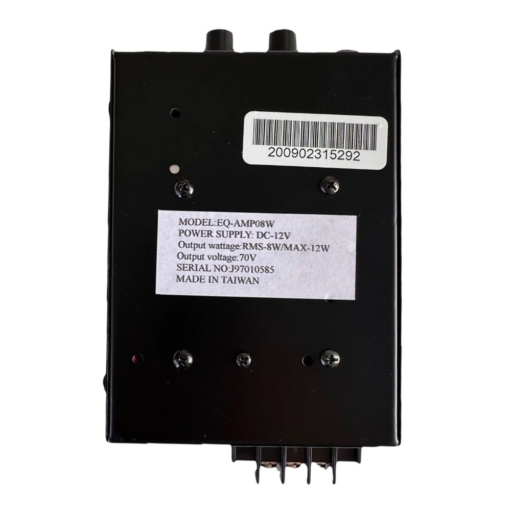 AMTC Applied Media Technologies Corporation PA Amplifier 8W Cont./12W EQ-AMP08W - Picture 7 of 8